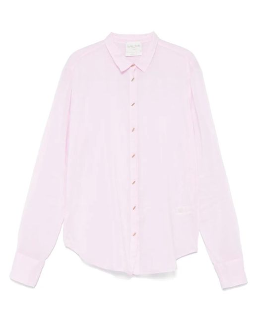 Camicia Con Colletto Classico di Forte Forte in Pink