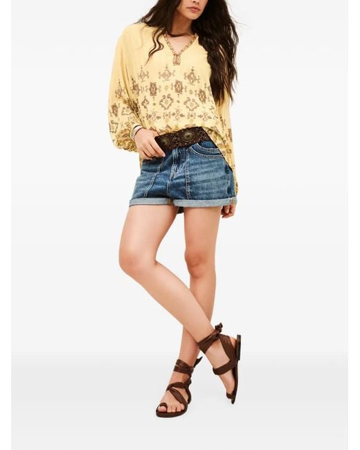 Ba&sh Metallic Zato Blouse