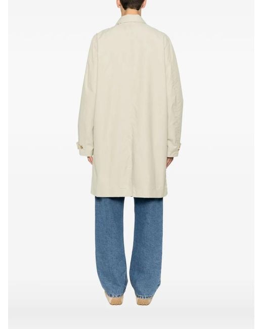 Paul Smith White Manteau À Simple Boutonnage for men