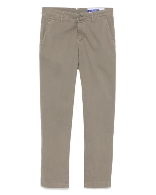 Pantalones de mezcla de algodón Jacob Cohen de hombre de color Gray