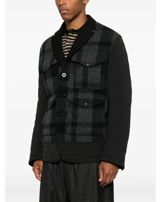 Junya Watanabe Black X Filson Quilted Plaid Jacket for men