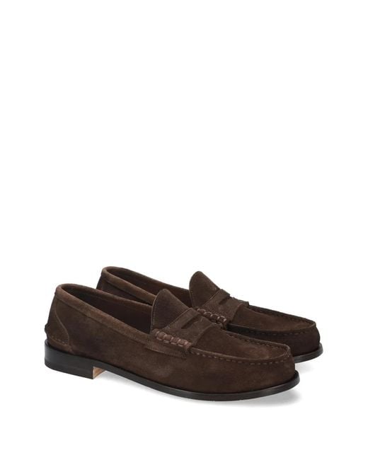 Premiata Brown Suede Loafers for men