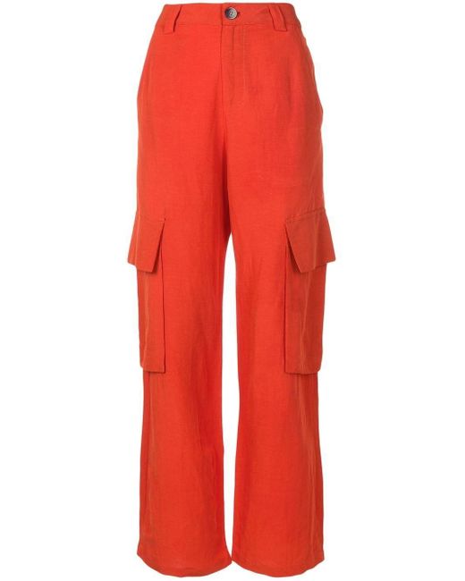 Pantalones cargo de talle alto UMA | Raquel Davidowicz de color Red
