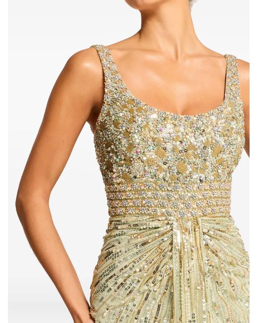 Jenny Packham Metallic Elixir Sequin-Embellished Maxi Dress