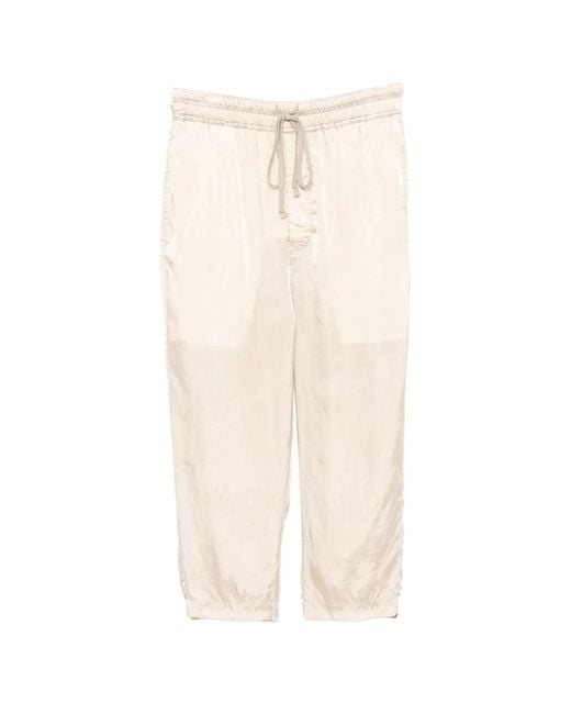Rick Owens White Astaires Cropped Trousers
