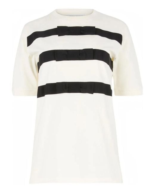 Nina Ricci Black Bow Details T-Shirt