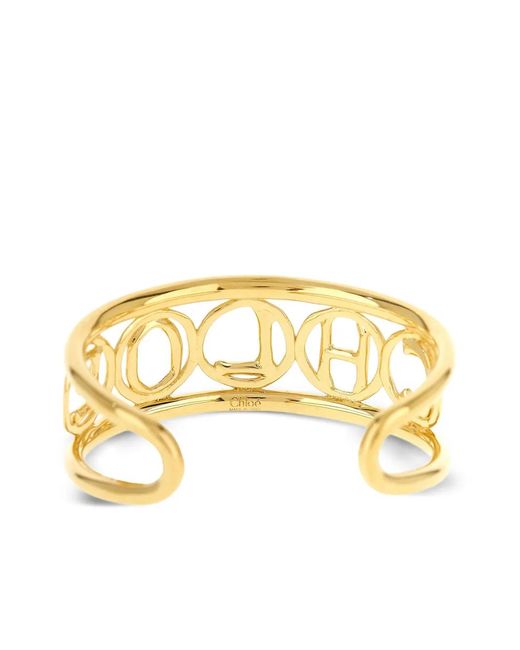 Chloé Metallic Script-Tone Bangle