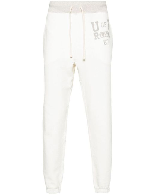 Polo Ralph Lauren White Graphic-print Track Pants for men