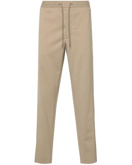 Pantalones ajustados con pinzas Moncler de hombre de color Natural