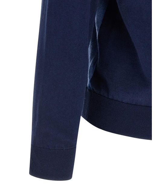 Ballantyne Blue V-Neck Cardigan for men
