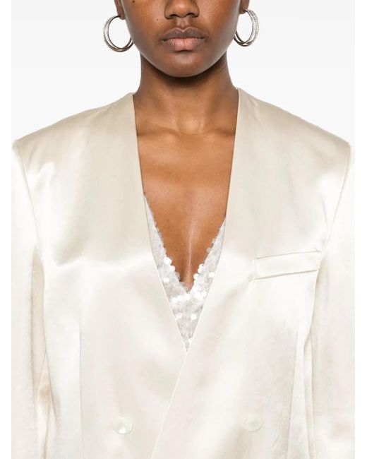Philosophy Di Lorenzo Serafini White Over Doublebreast Jacket