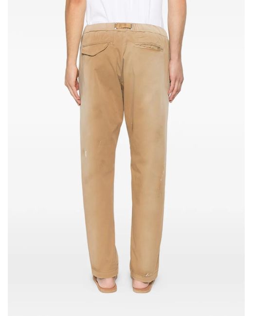 White Sand White Greg F Belted Trousers for men