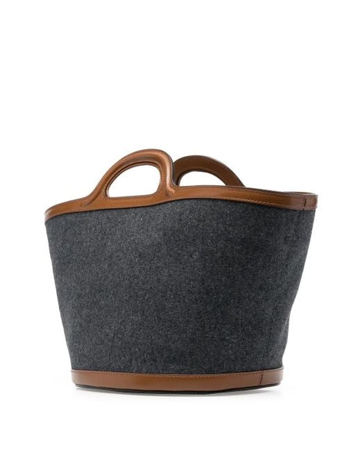 Marni Black Shopper Mit Logo-Print