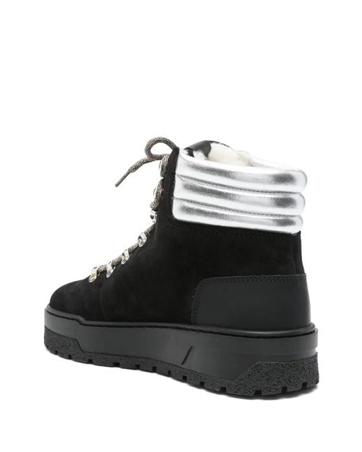 Pollini Black Ice Cracker Boots