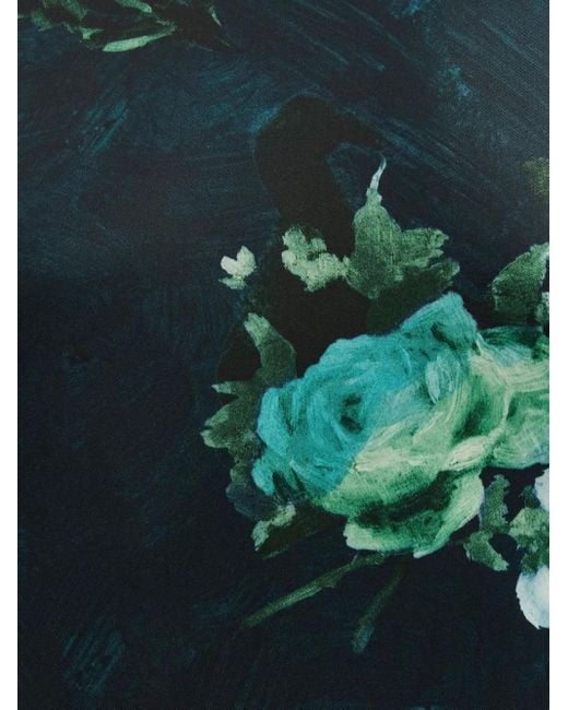 Erdem ローズプリント ワンピース Blue