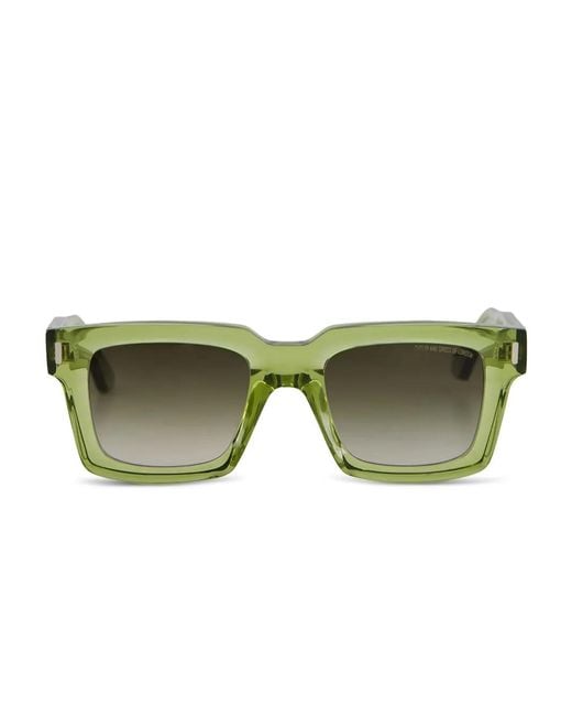 Cutler & Gross Green Square-Frame Sunglasses for men