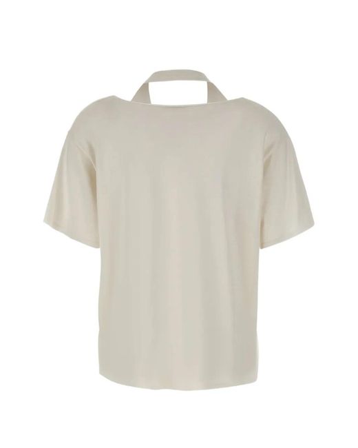 Kangra White Layered Side-Slit Top