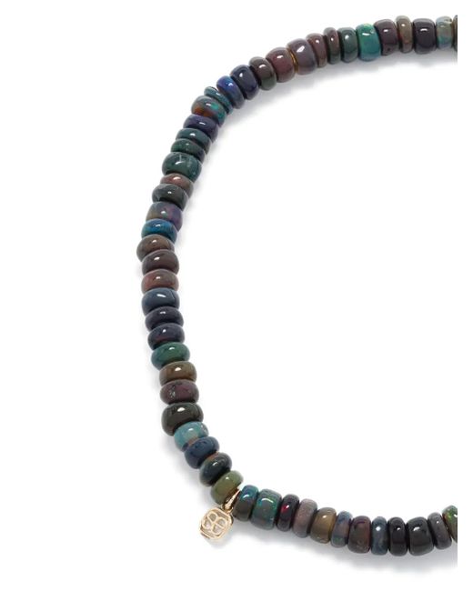 Sydney Evan White 14Kt- Opal And Diamond Beaded Bracelet for men