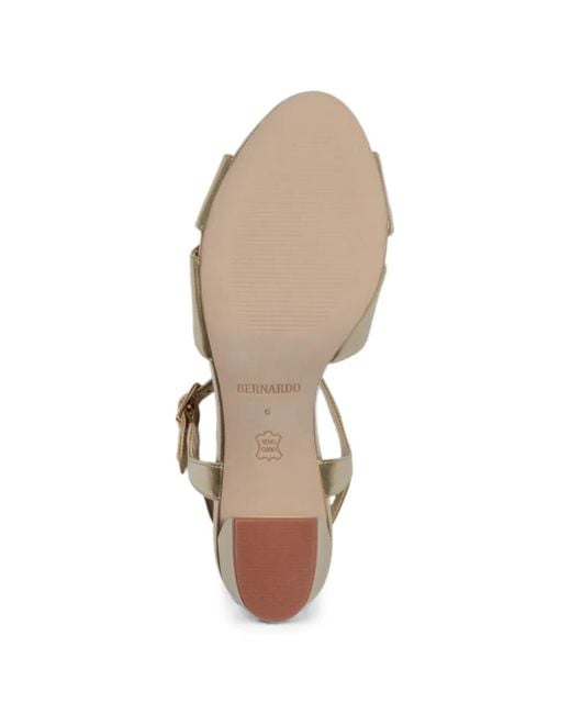 Bernardo Metallic Ginni Crossover Sandals