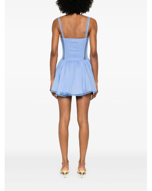 Charo Ruiz Blue Gardenia Short Dress