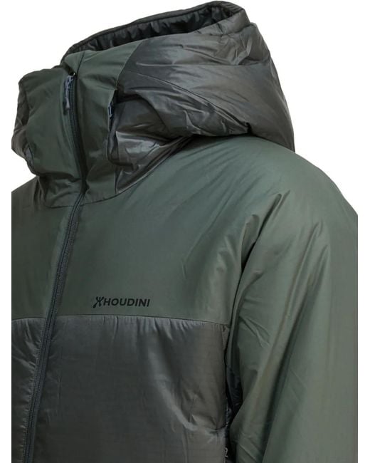 Houdini Sportswear Green Dunfri Padded Coat for men