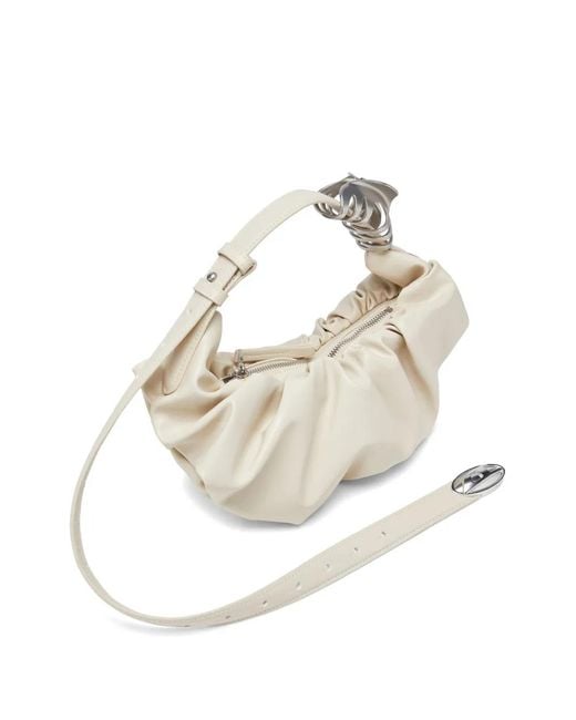 Borsa A Spalla Grab-D Piccola di DIESEL in White