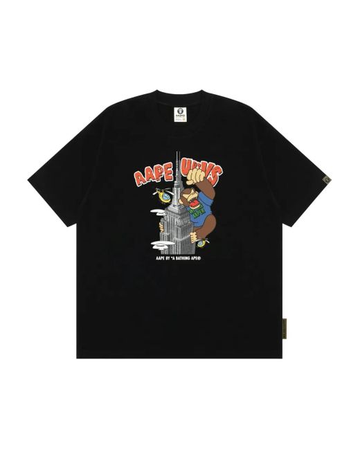 T-Shirt À Imprimé Graphique Aape By A Bathing Ape pour homme en coloris Black