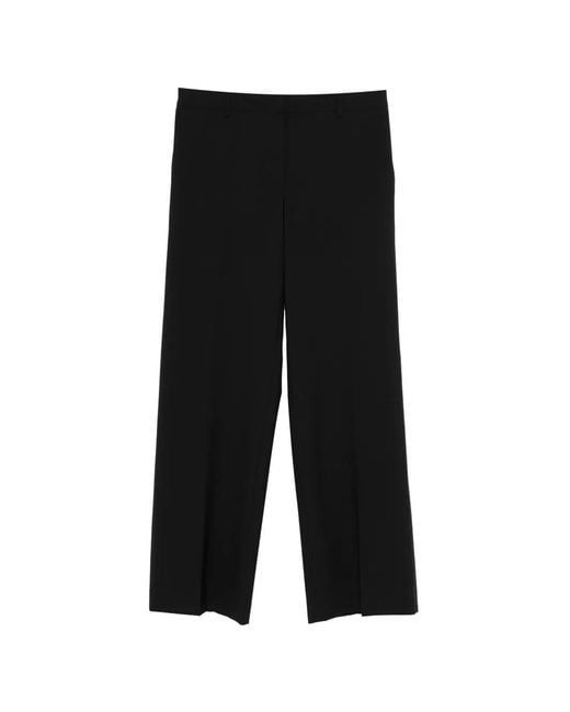PT Torino Black Belt-Loop Trousers