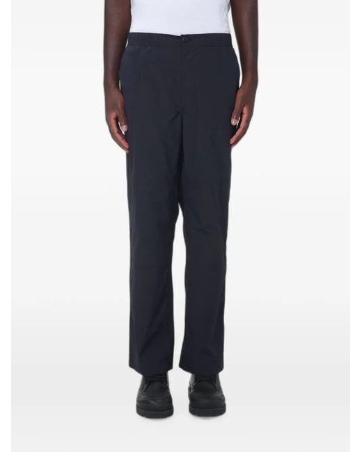 Save The Duck Blue Elasticated-Waistband Trousers for men