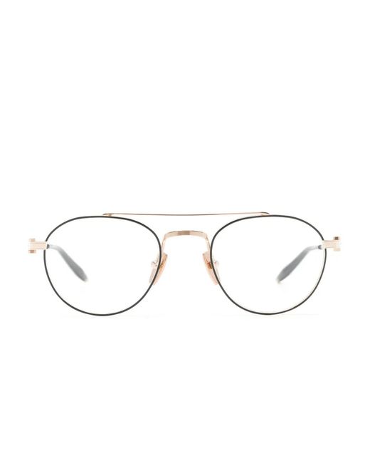 Akoni Natural Round-Frame Glasses