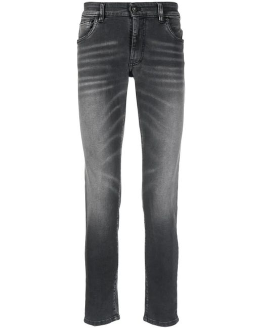 Salvatore Santoro Gray Faded Skinny Jeans for men