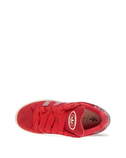 Adidas X Liberty London 'campus 00s' フローラル スニーカー Red