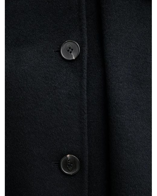 Marc O' Polo Black Button Flap Pocket Coat