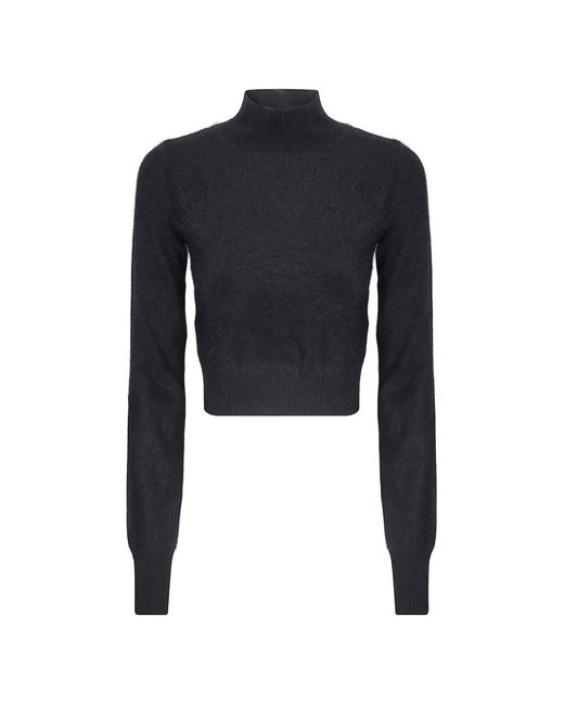 Sportmax Black High-Neck Cashmere Sweater