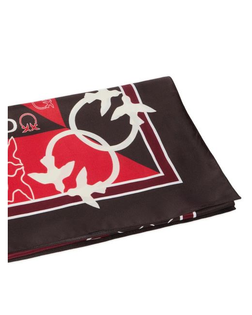 Pinko Red Gemusterter Schal