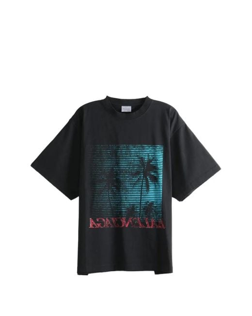 Balenciaga Black Oversized T-Shirt for men