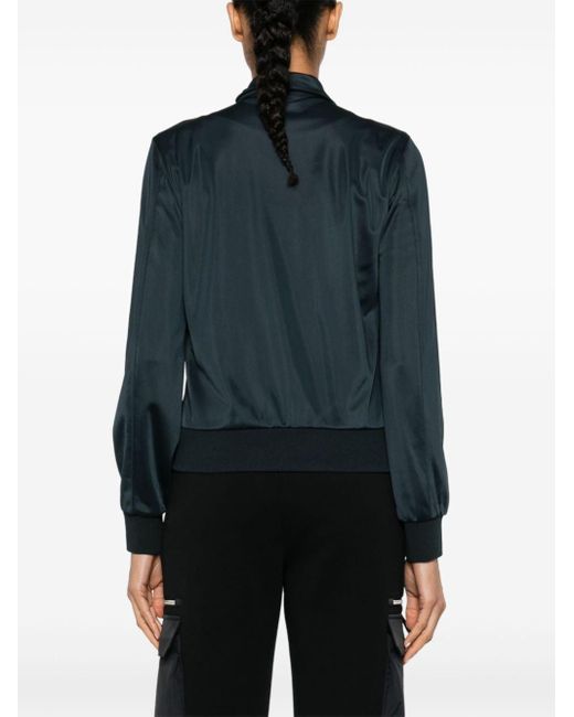 Balenciaga Black Tonal Stitching Long-sleeve Zip-up Hoodie