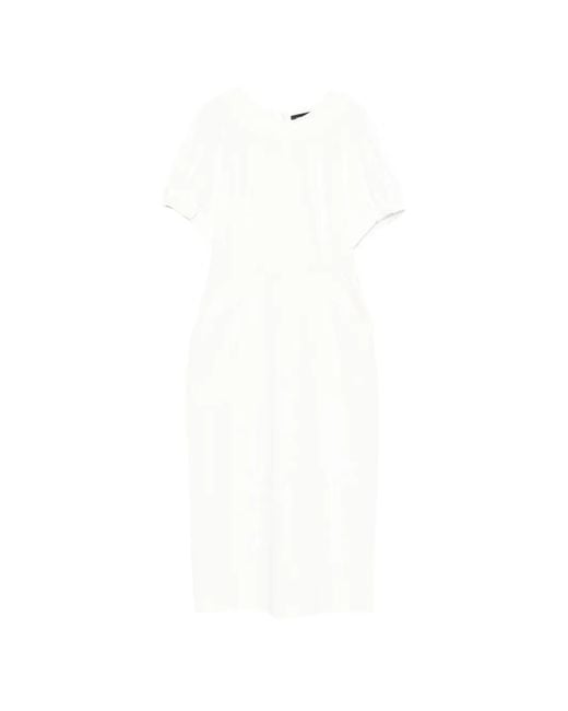 Fabiana Filippi White Viscose Polyamide Elastane Dress