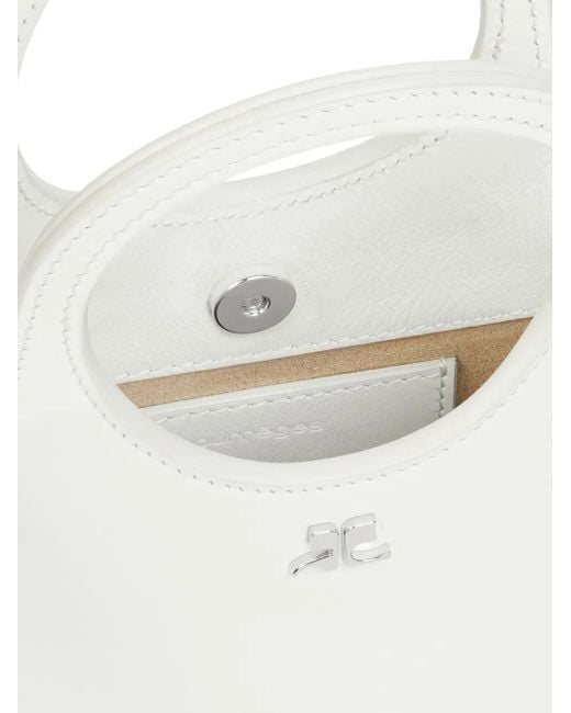 Courreges White Kleine Holy Tote Bag