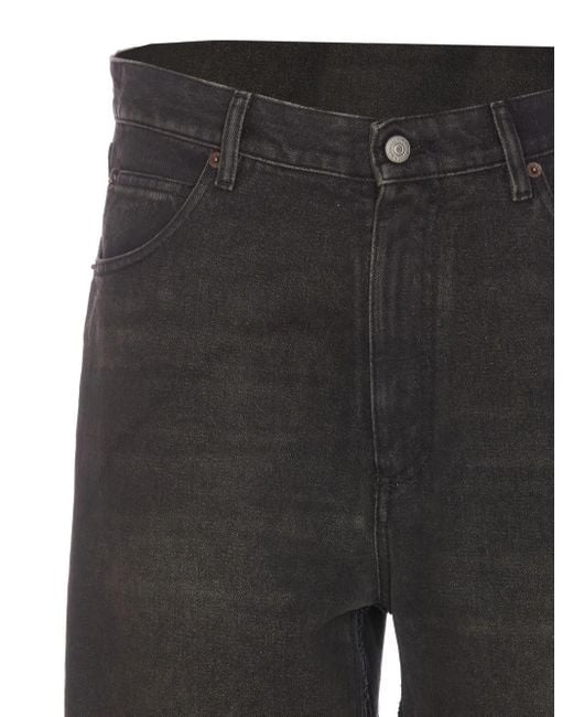 MM6 by Maison Margiela Black 5 Pocket Trousers for men