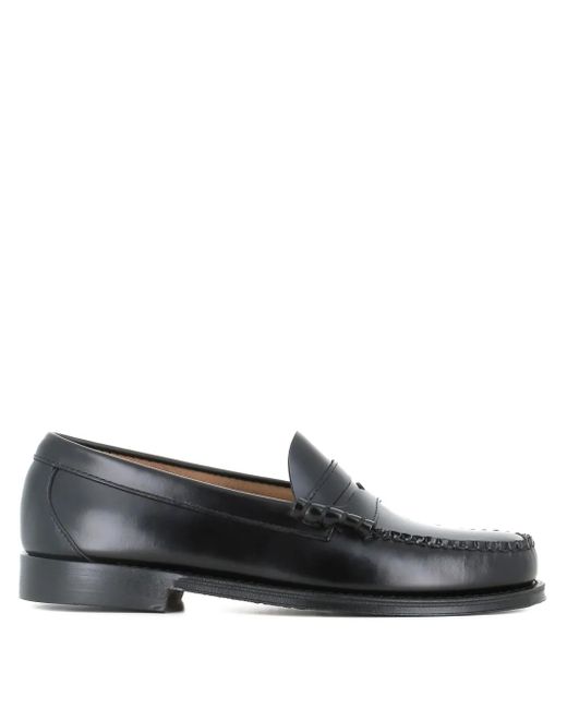 G.H.BASS Gray Stitched Penny Loafers for men