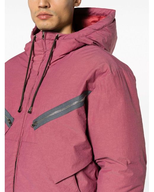 RANRA Pink Kuldi Hooded Padded Jacket for men