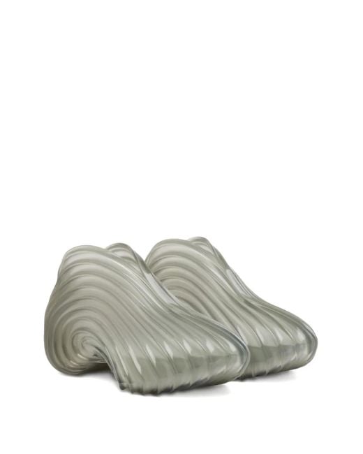 DIESEL Gray X Melissa Ribbed Wave Sneakers