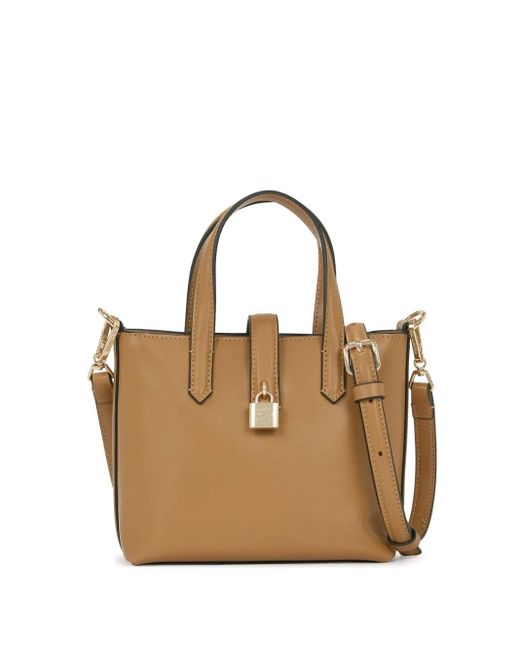 Karl Lagerfeld Kleine Leren Shopper in het Brown