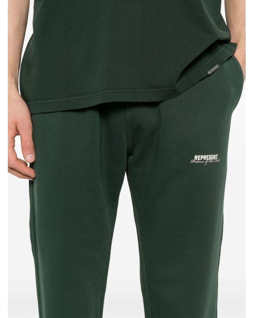 Represent Green Patron Of The Club Cotton Track Pants for men