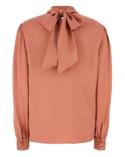 Tom Ford Pink Satin Blouse