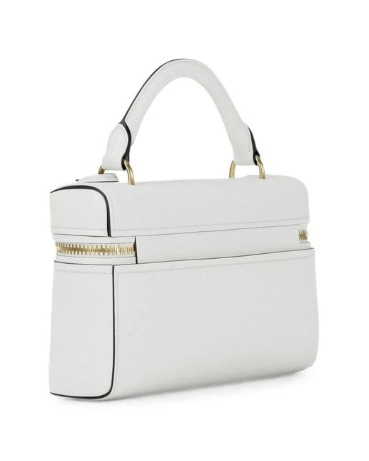Michael Kors White Mini Jana Leather Cross Body Bag