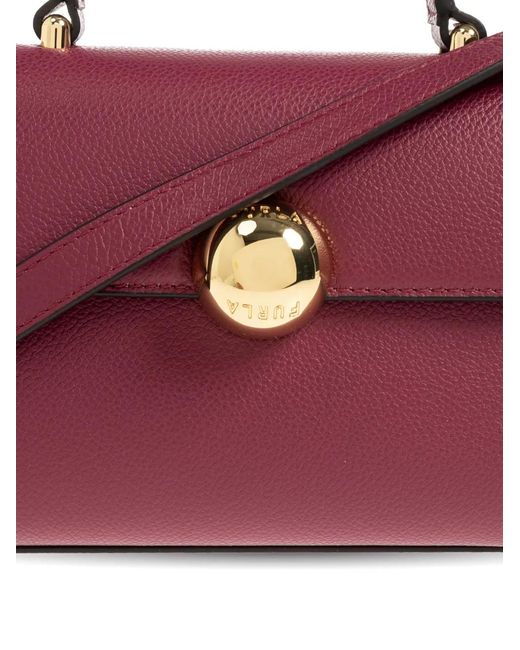 Furla Purple Sac Cabas En Cuir