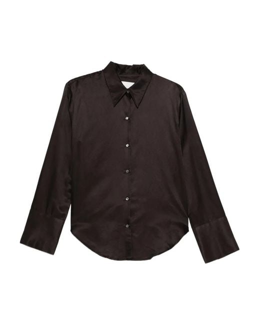Citizens of Humanity Black Camilia Buttoned-Cuff Shirt
