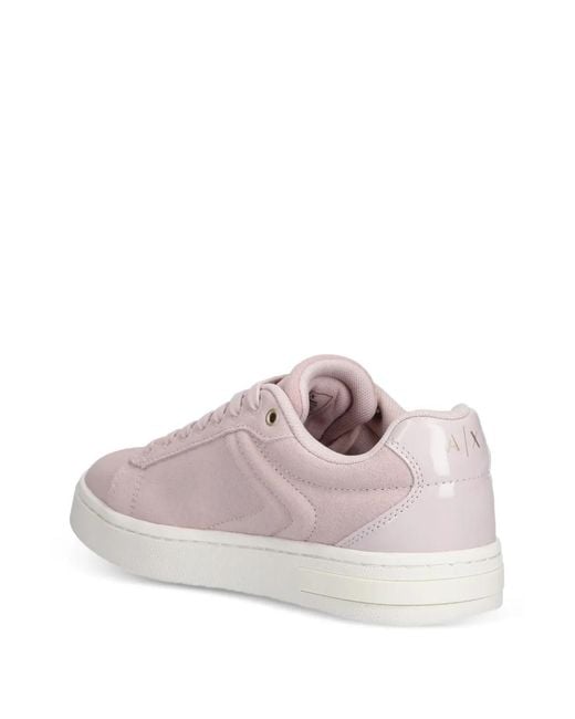 ARMANI EXCHANGE Pink Embossed Details Sneakers